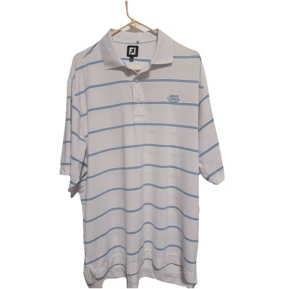 Men's FootJoy Striped Polo Golf Shirt Size Large